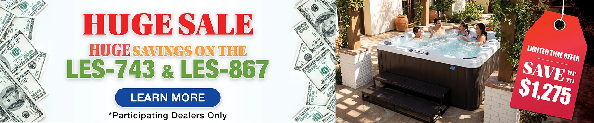 Calspas hot tub being used in a family setting - Fort Worth